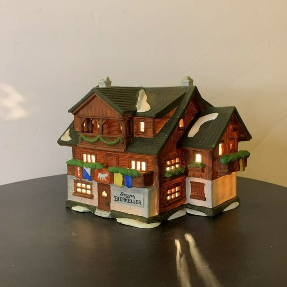 Dept 56 Besson Bierkeller Alpine Christmas Village Lighted Building - 1986 - Picture 4 of 12